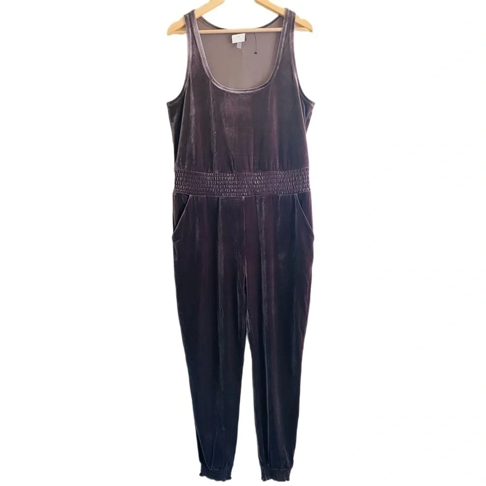 COMMANDO Velvet Lightweight Sleeveless Tank Jumpsuit Size XS NWT Festival